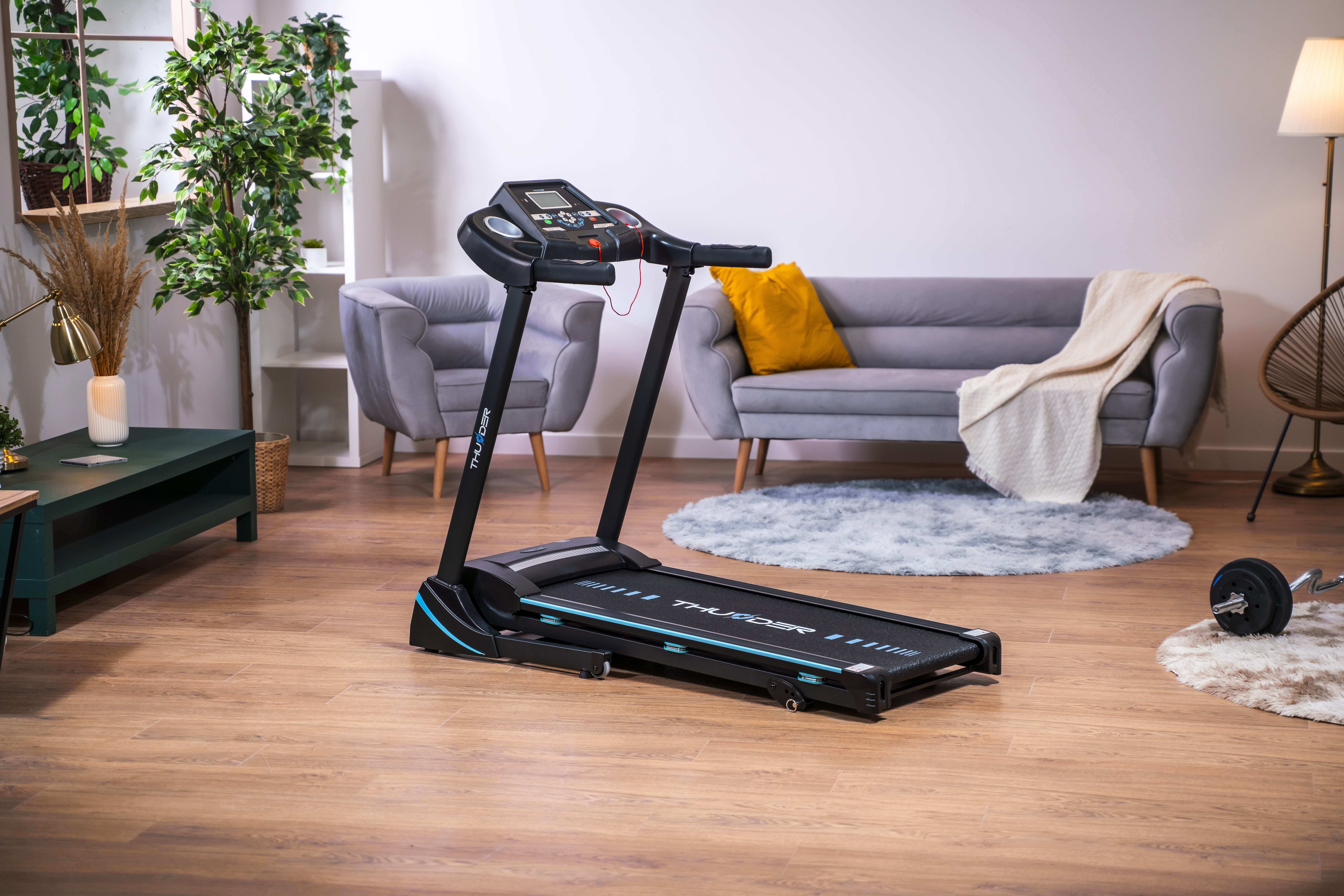 Thunder ICON-BLACK treadmill with folding function